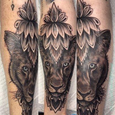 Lioness / GeoLotus by Deidge Dunham *||For appointment and availability information please call or text 323-422-5806||*