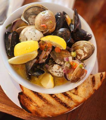 STEAMED MUSSELS & CLAMS