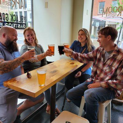 Cheers! Enjoy our historys tours which end in craft beers with your friends!