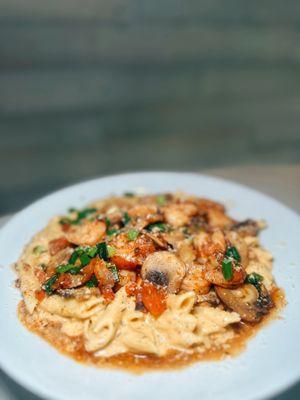 Blackened Shrimp Pasta