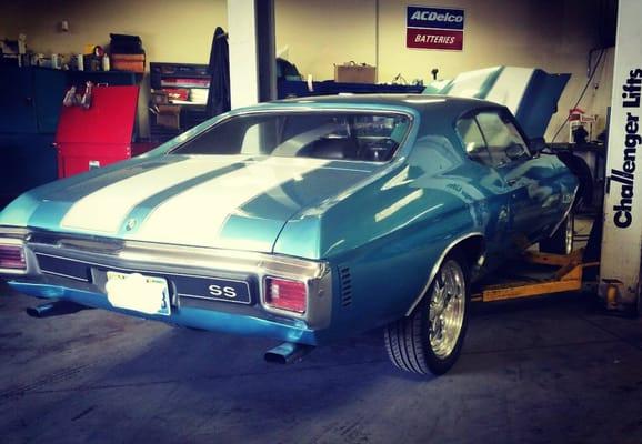 chevelle ss, this picture does not do this beauty justice. love having this one in the shop!