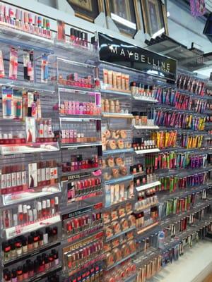 Range of typical drugstore (Rite Aid, CVS , Walgreens) makeup brands as well.