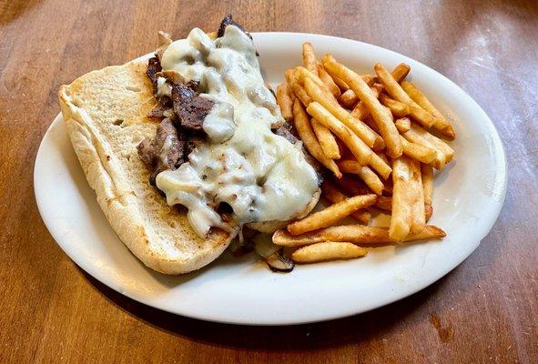 Philly Cheese Steak w/ Fries