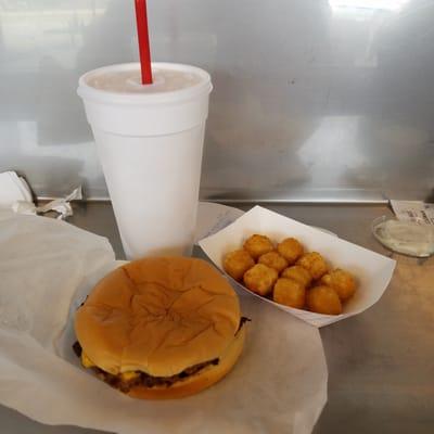 Good old fashion burger. I was a little disappointed in the size of the cheese bite order.