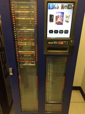 BlueBox movie rental kiosk now at Main Street Laundry.