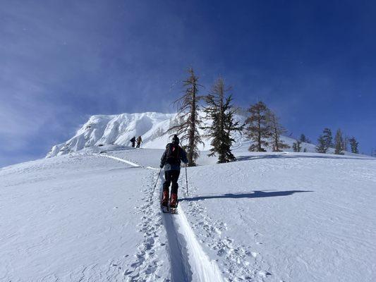 Backcountry splitboarding