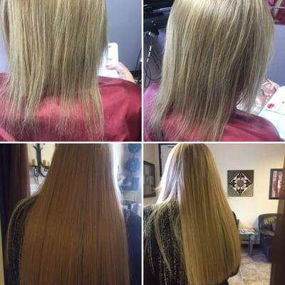 Before and after.. Great Lengths extensions by Aleeu