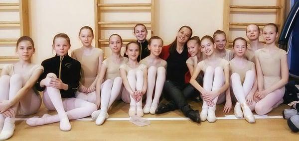 Artistic Director Egle Spokaite with her Students