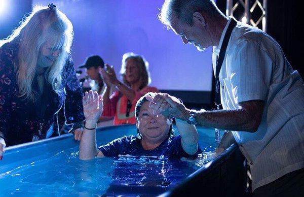 Young and old are being baptized in water weekly