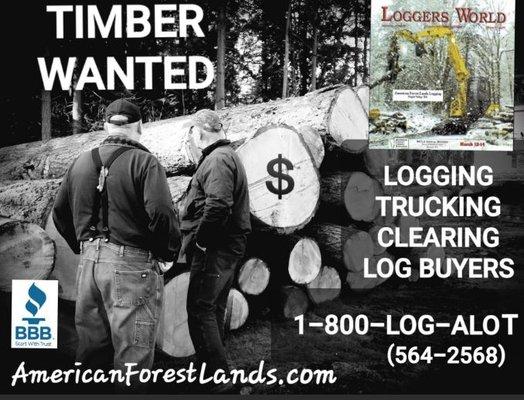 American Forest Lands Washington Logging Company * timber harvesting, select logging, land clearing in pacific nw AmericanForestLands.com