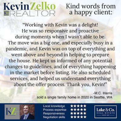 It's a pleasure to work with wonderful clients and beautiful homes. I am so thankful for the kind words & reviews.