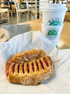 Strawberry Cheese Croissant and Eye Opener.