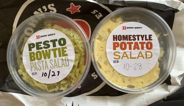 Pesto Bowtie Pasta Salad and Homestyle Potato Salad