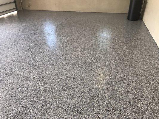 Garage floor epoxy- simply beautiful!!