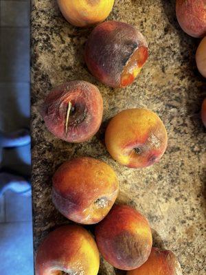 Rotten Peach Truck peaches