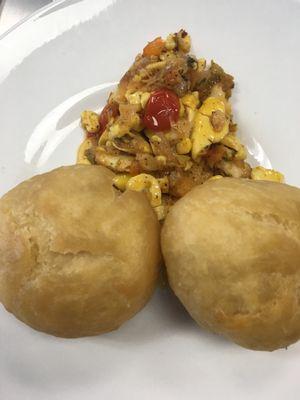 Ackee and codfish ...