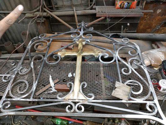 Custom iron gates design by Big H Metal Works inc. Dallas,Texas 75208