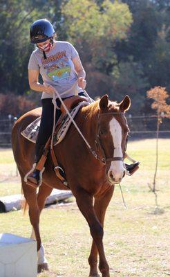 Riding lessons with Jenna