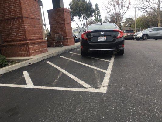 Nice parking asshat