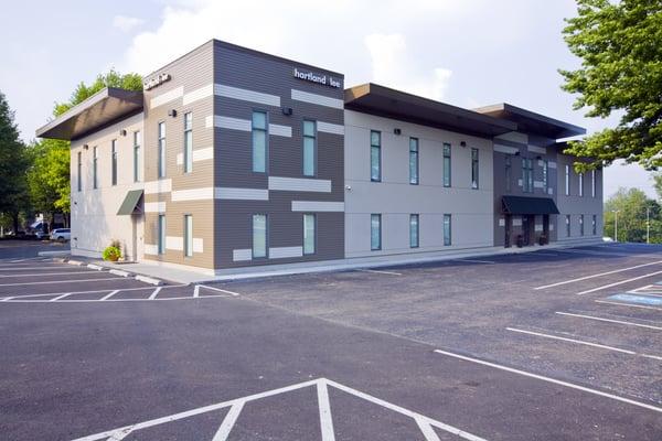 View of Our Building from Lee Highway and Hartland Road.  The hartland+lee Building.  2843 Hartland Road, Falls Church VA 22043