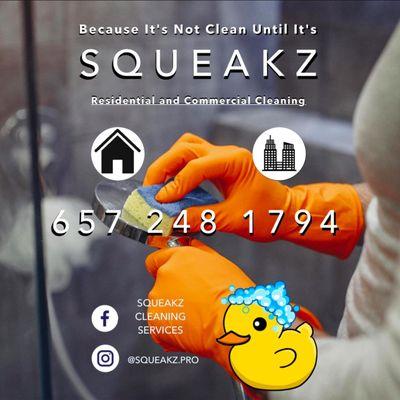 Squeakz Cleaning Services specializes in commercial cleaning services that help businesses maintain a professional and welcom...