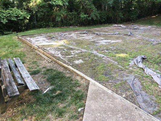 Barbecue area, and I guess it was a playground? I can only find two playgrounds