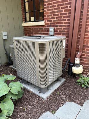 Heat pump installed