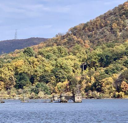 Beautiful fall foliage along the boat ride!