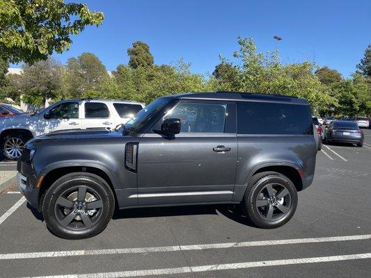 Side View Carpathian Grey Defender 90