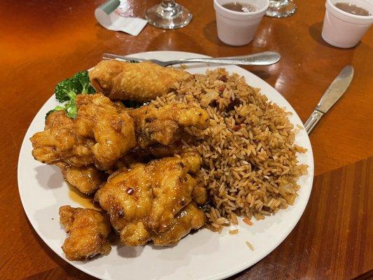 Pork Plain Fried Rice  General Tso