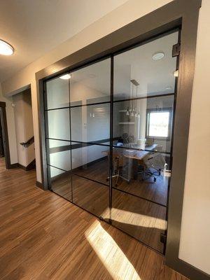 Heavy Glass Office Door