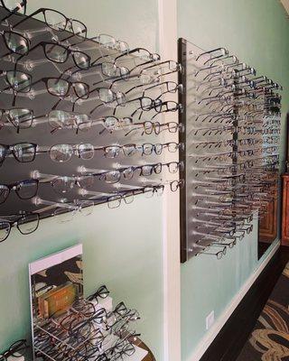 Large selection of frames.