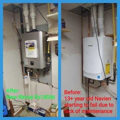 Rinnai Water Heater Installed by Gas Works