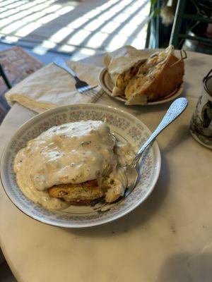 Gravy biscuit.