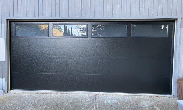 Steel garage door