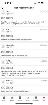 Positives reviews that Yelp won't show unless I pay $500/month