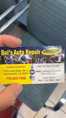 terrible place bui auto repair