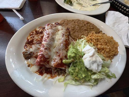 Beef Enchiladas Suiza.