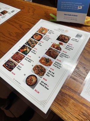 Menu Jan 2023 (IT'S DOUBLE SIDED)