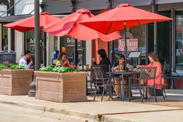 Patio dining