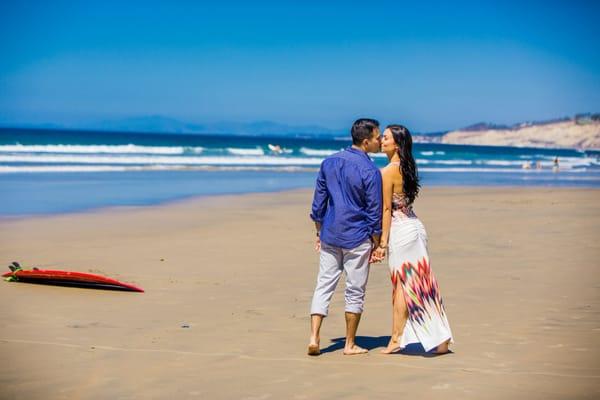 Engagement shoot at the beach