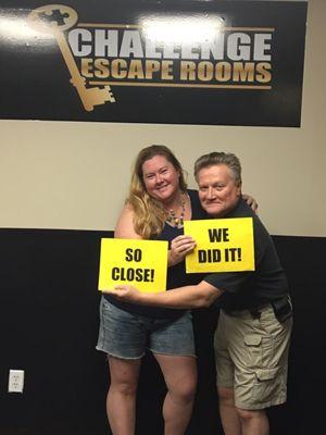 Made it out our first escape room!