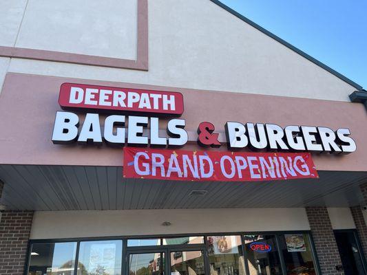 Bagels and burgers! GRAND OPENING!