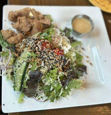 GSW (Greatest salad in the world) with karaage chicken