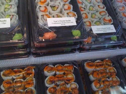 Sushi from Lee's Fresh Sushi and Deli