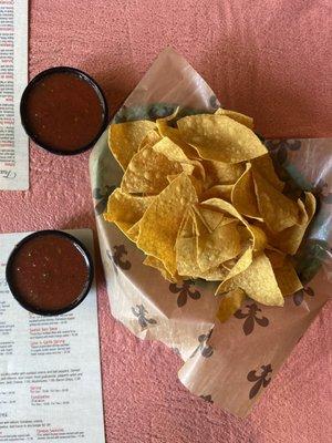 Chips salsa