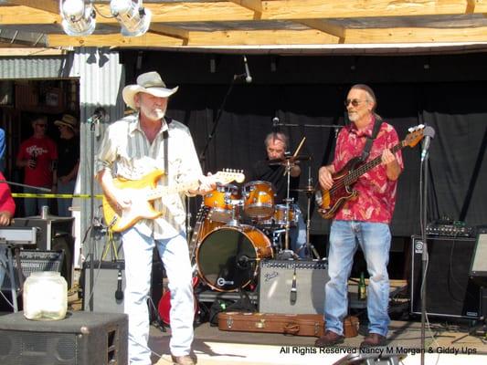 our outdoor stage with Too Good Dogs band with Jackie Newhous