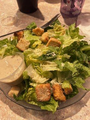 My yummy Caesar salad.