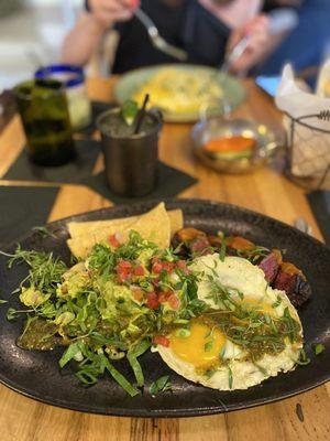 Carne asada with huevos rancheros