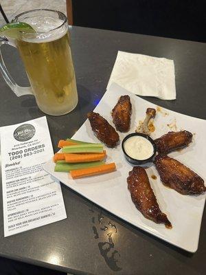 Mango habanero wings